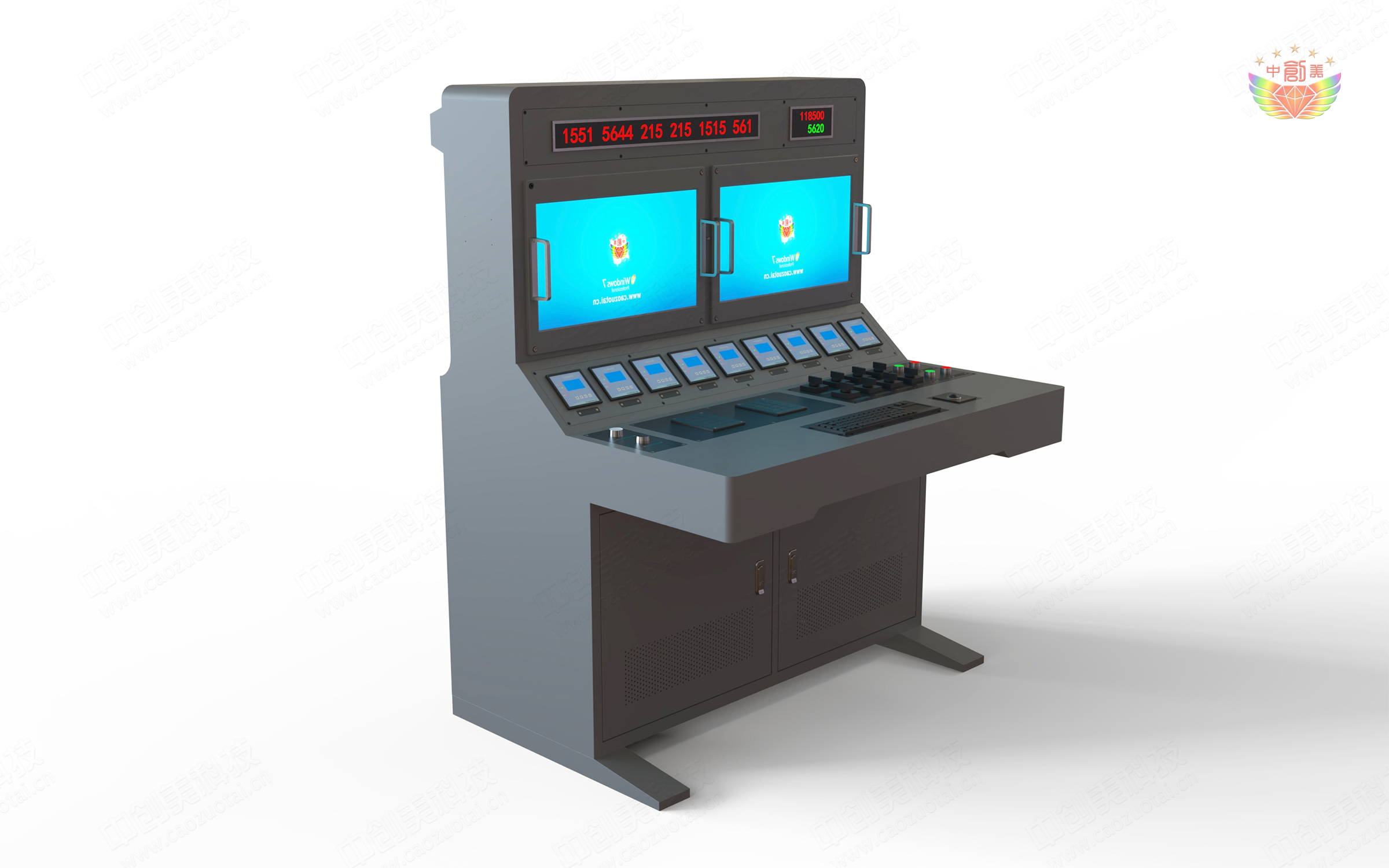 中控室操作臺圖片